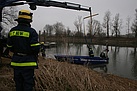 Einsetzen des M-Bootes in die Donau