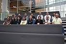 Die Gruppe des OV beim Vortrag im Bundestag