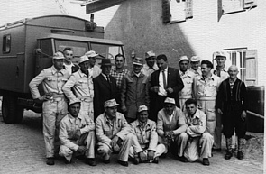 Mannschaft des THW Straubing vor 1960