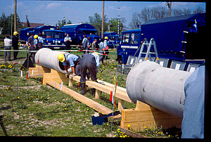 Kanalsanierung - Wetkampf der I-Züge 1987