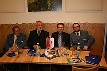 OB Manfred Rüth, MdL Reinhold Perlak (SPD), MdL Josef Zellmeier (CSU), Geschäftsführer Matthias Daszko