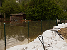 Überflutete Gärten am Schanzlweg